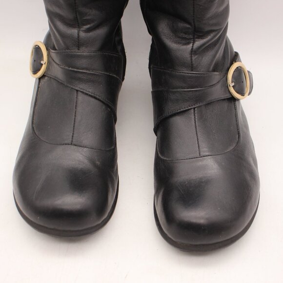 John Fluevog Tall Boots Women's Size 9 Black Leather - Picture 12 of 12
